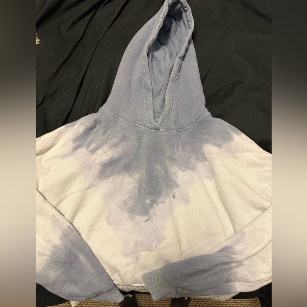 American Eagle Tie Dye Cropped Hoodie